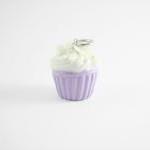 Miniature Charm Taro Cupcake With Purple Strap